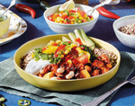 Mexican bean & quinoa burrito bowl