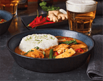 Red Thai chicken curry