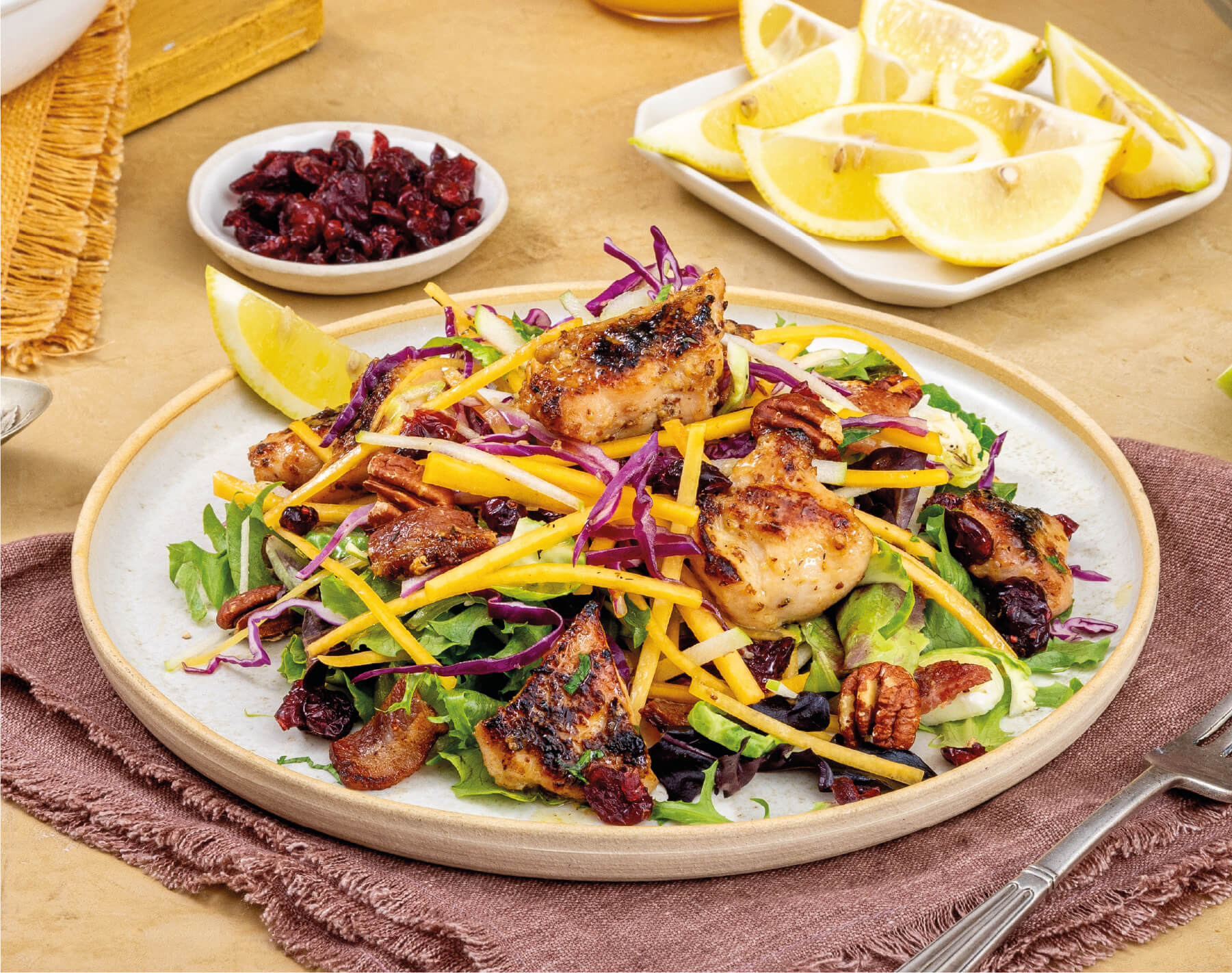 Sticky Maple Chicken Salad image