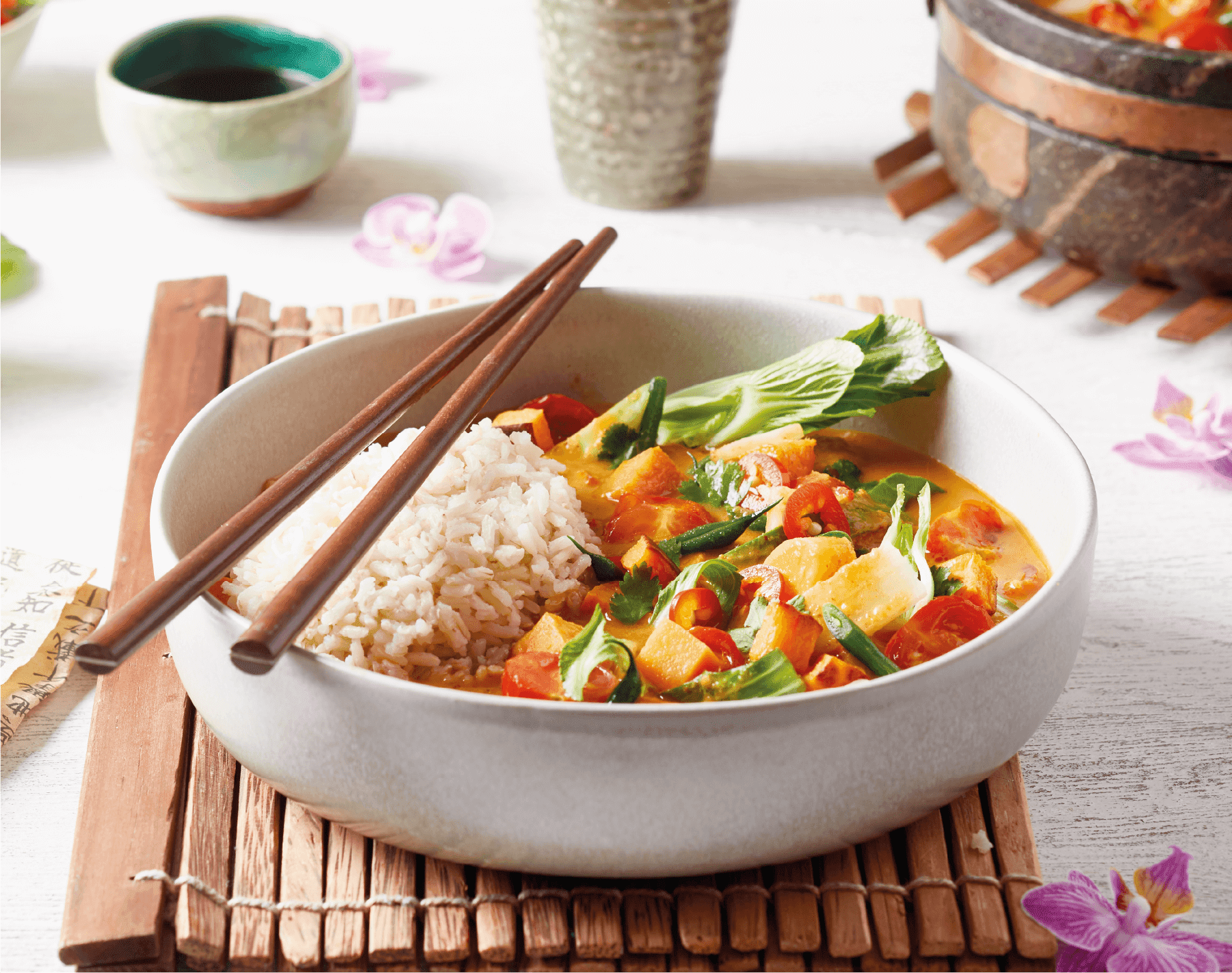 Sweet Potato & Cherry Tomato Curry image