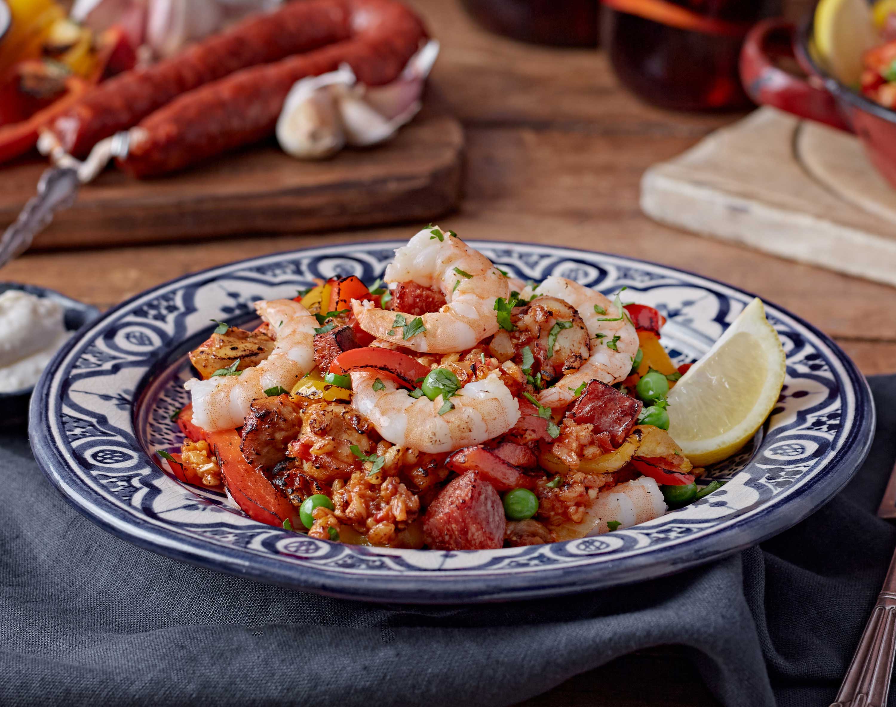 Shrimp & Chorizo Paella image